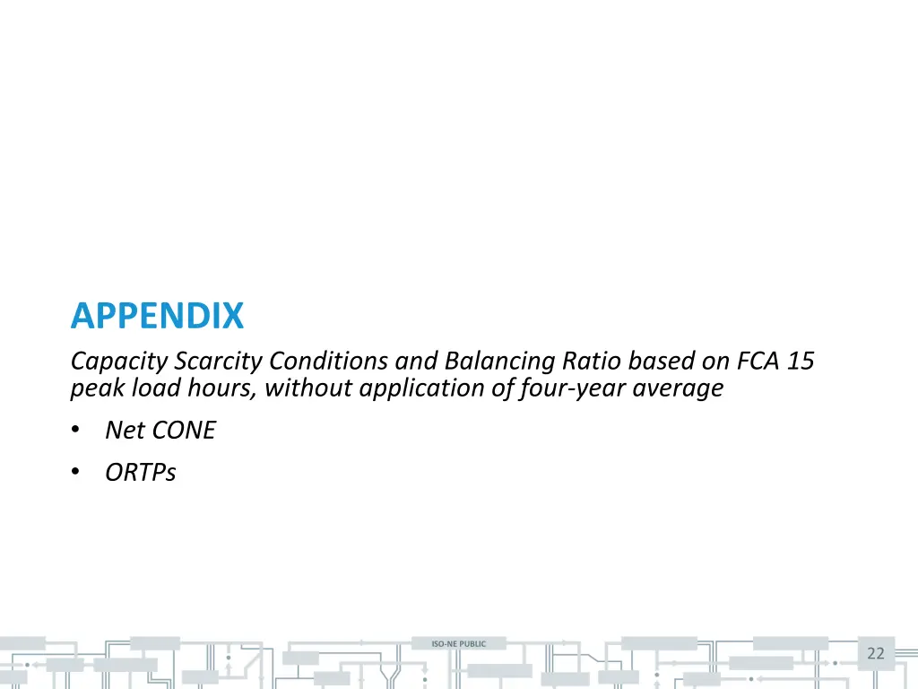 appendix capacity scarcity conditions