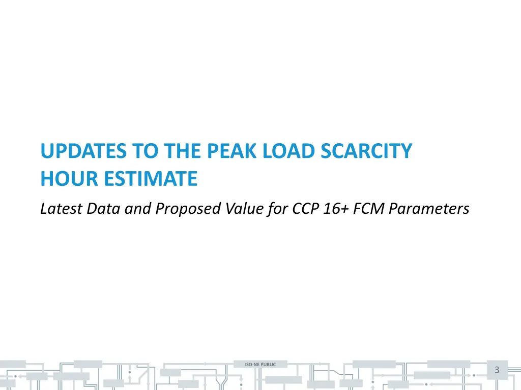 updates to the peak load scarcity hour estimate