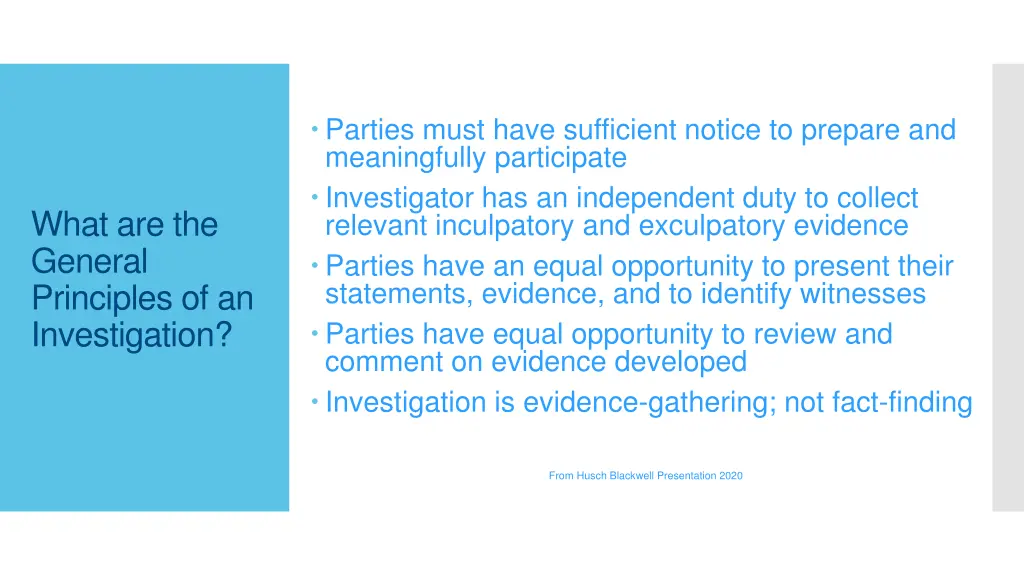 parties must have sufficient notice to prepare