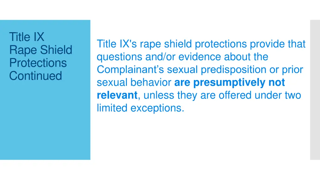 title ix rape shield protections continued