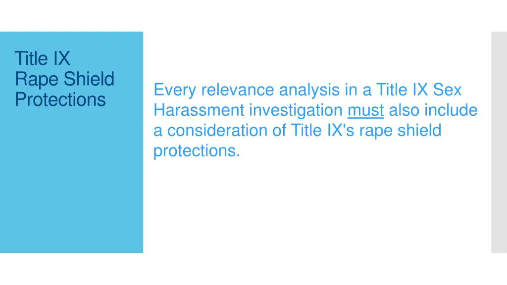 title ix rape shield protections