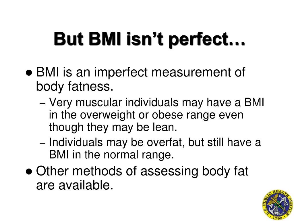 but bmi isn t perfect