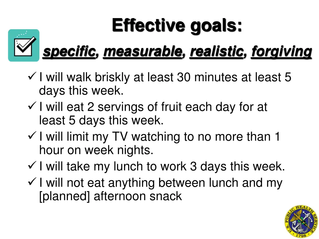 effective goals