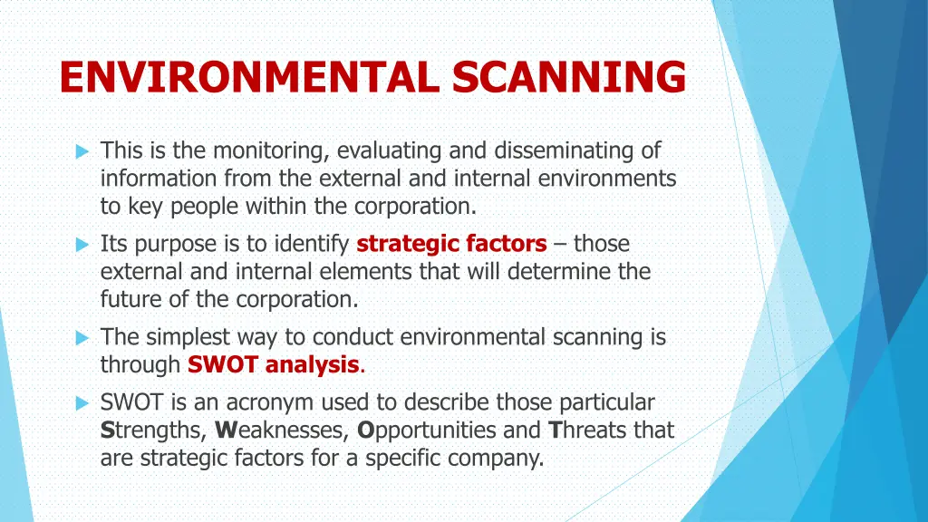 environmental scanning