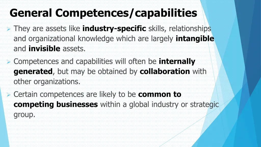 general competences capabilities