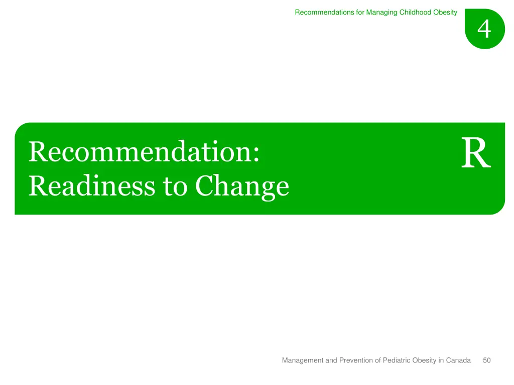 recommendations for managing childhood obesity 29