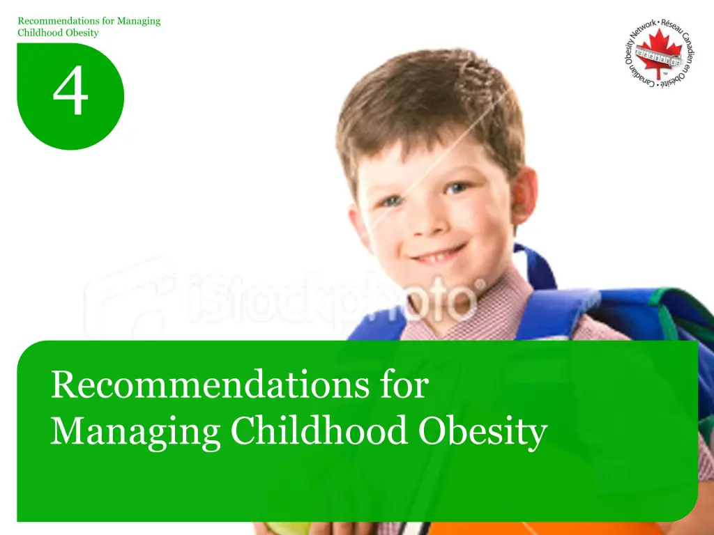 recommendations for managing childhood obesity