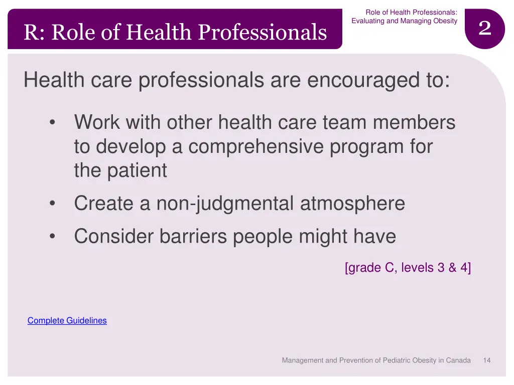 role of health professionals evaluating 1