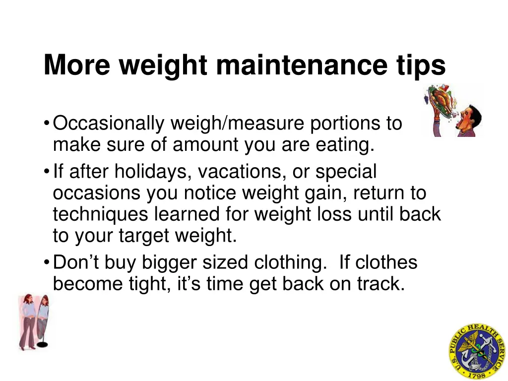 more weight maintenance tips