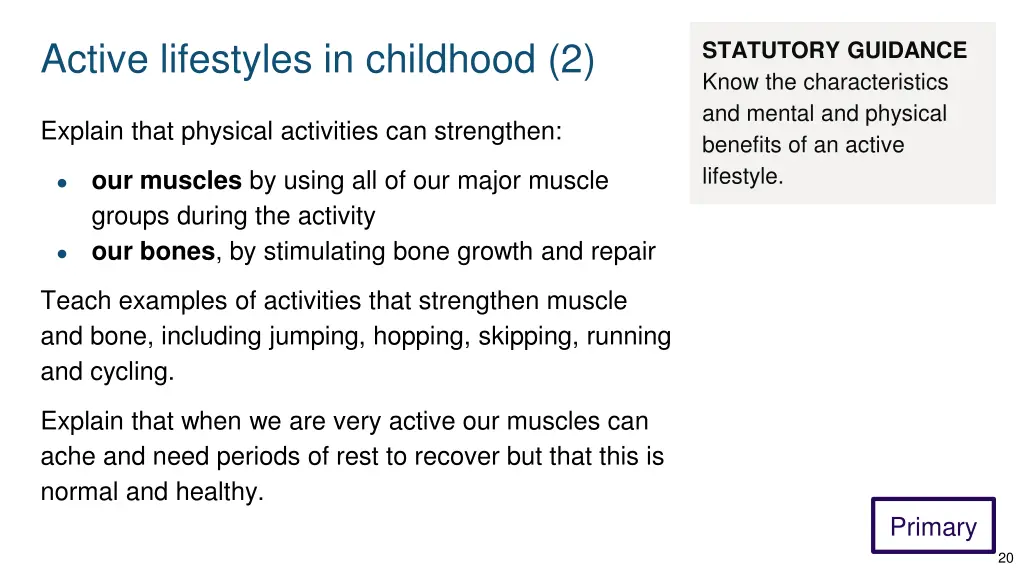 active lifestyles in childhood 2