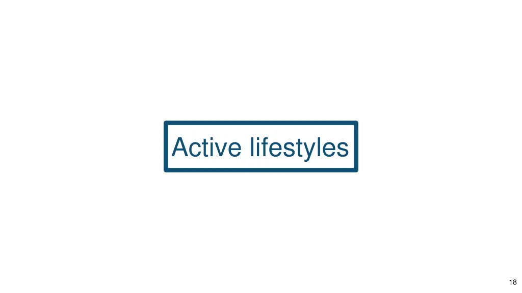 active lifestyles