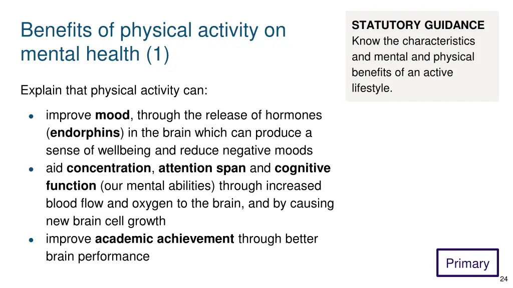 benefits of physical activity on mental health 1