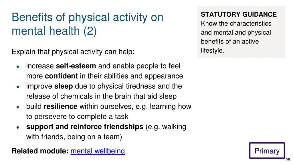 benefits of physical activity on mental health 2