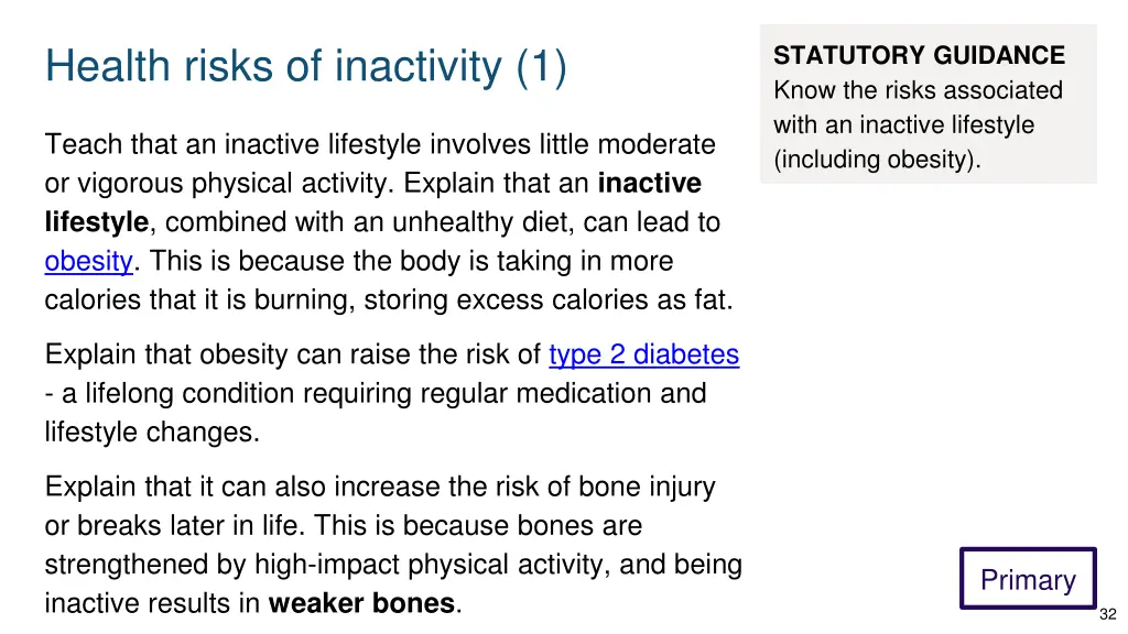 health risks of inactivity 1