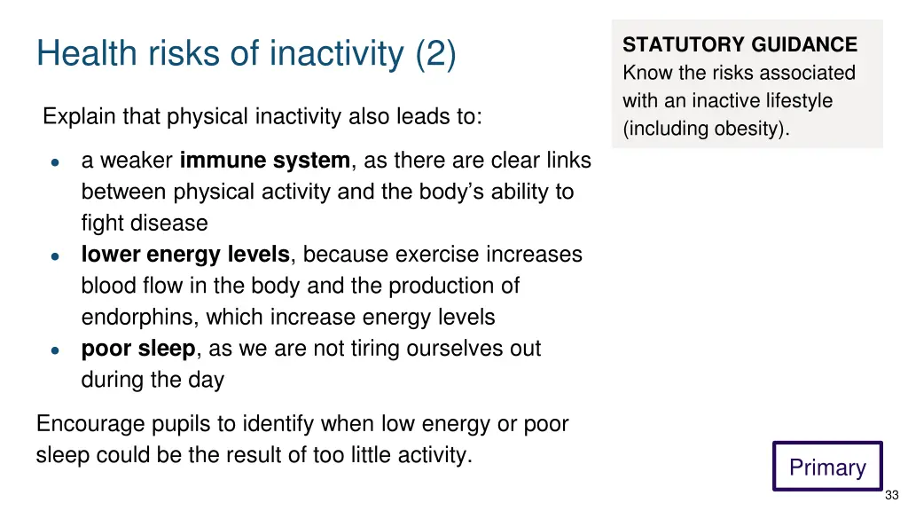 health risks of inactivity 2