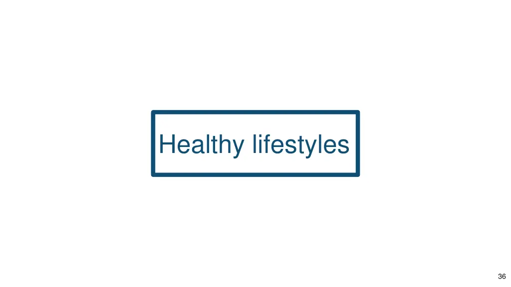 healthy lifestyles