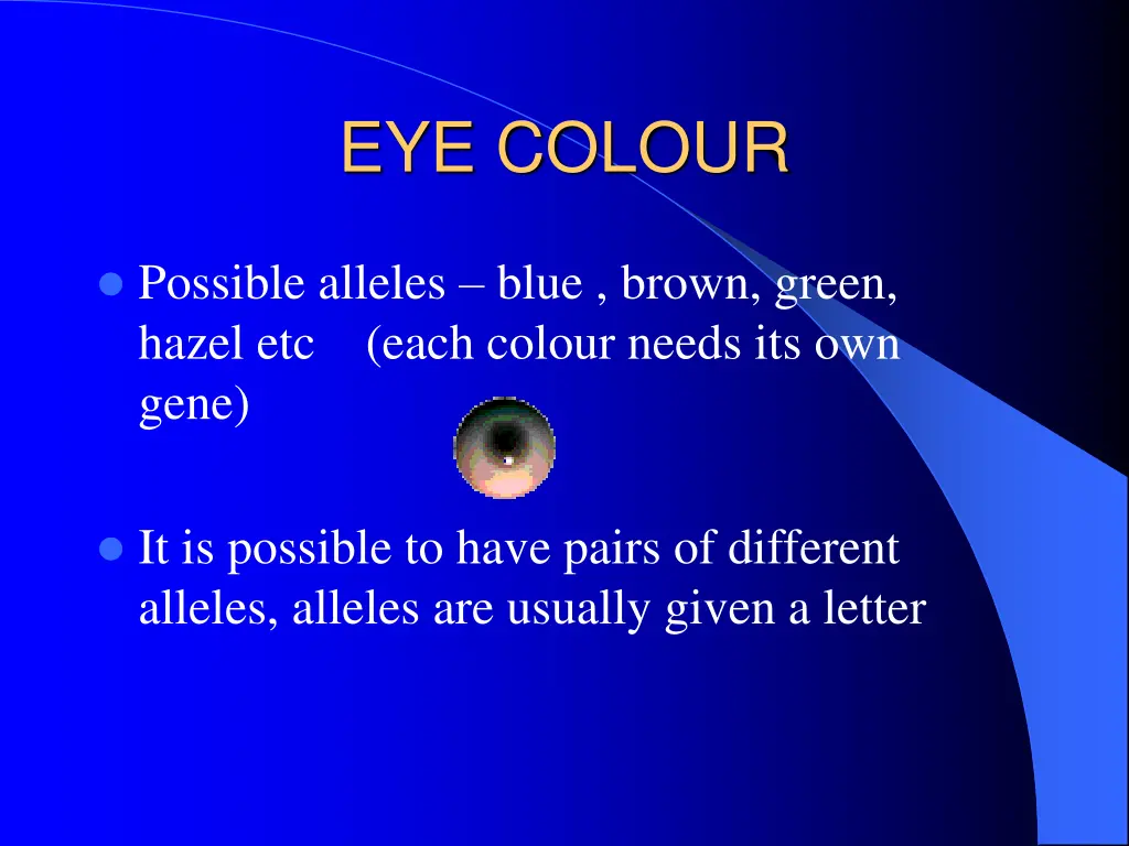 eye colour