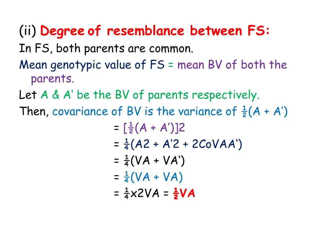 ii degree of resemblance between fs in fs both