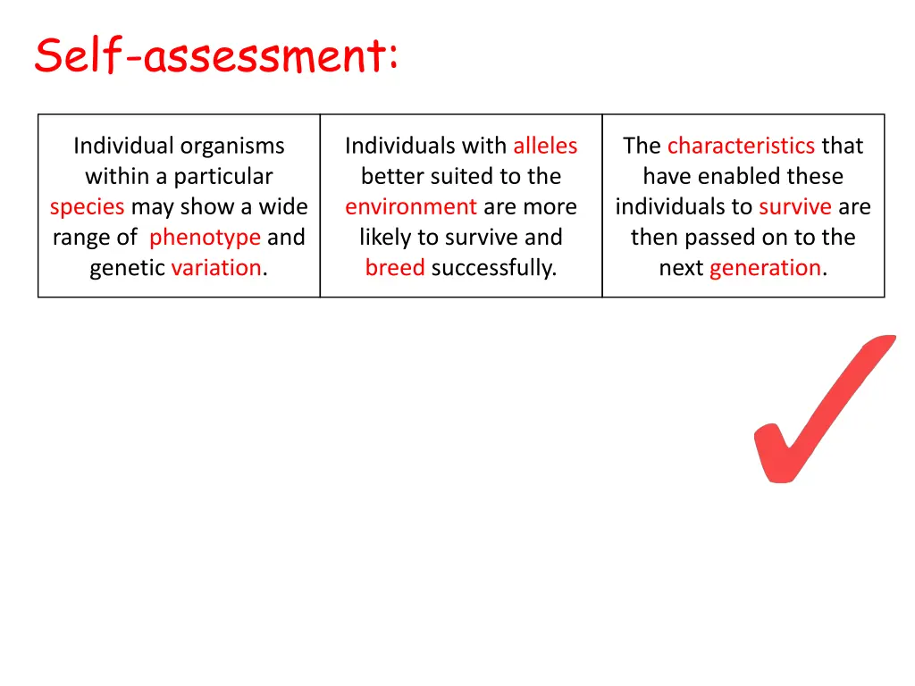 self assessment 2