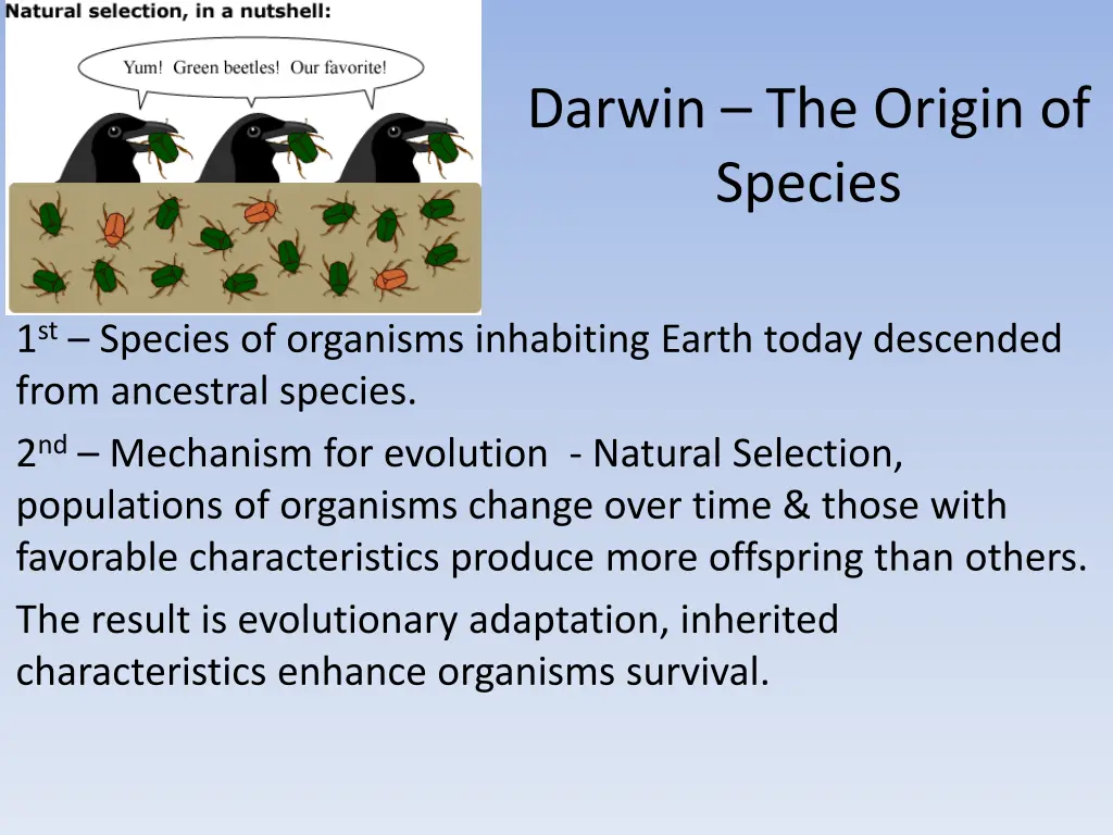 darwin the origin of species