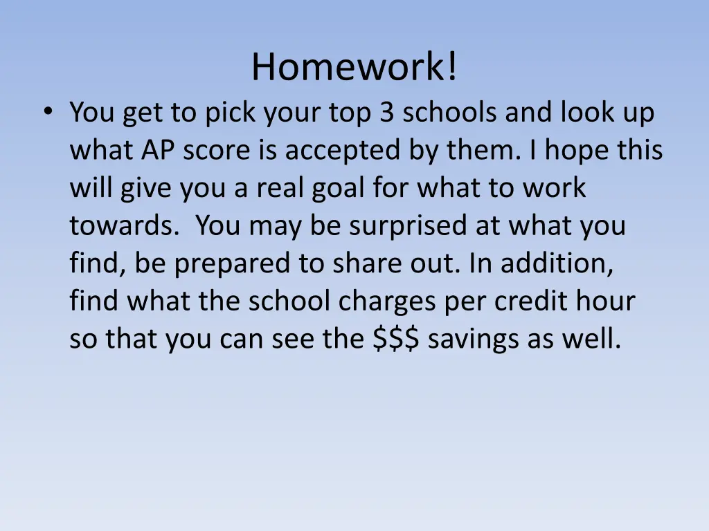 homework