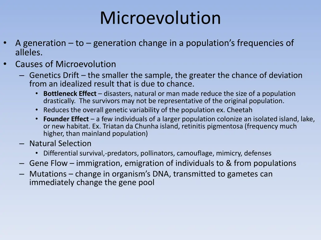 microevolution