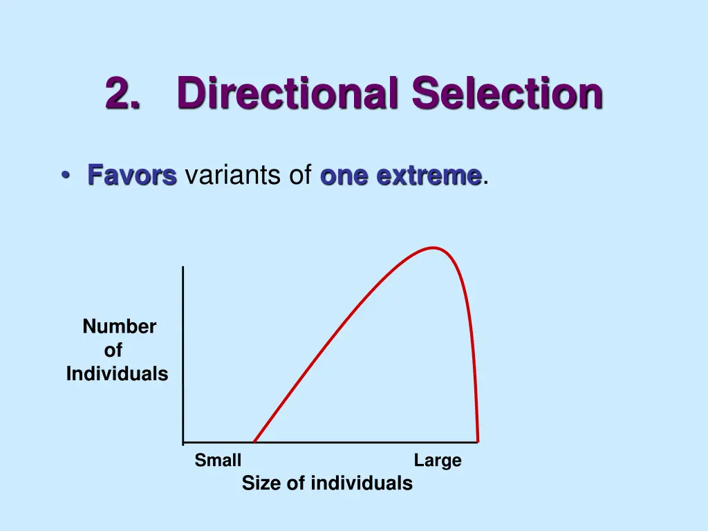 2 directional selection