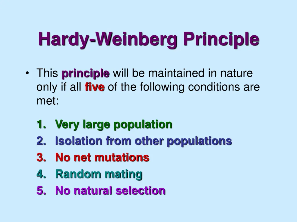 hardy weinberg principle 1