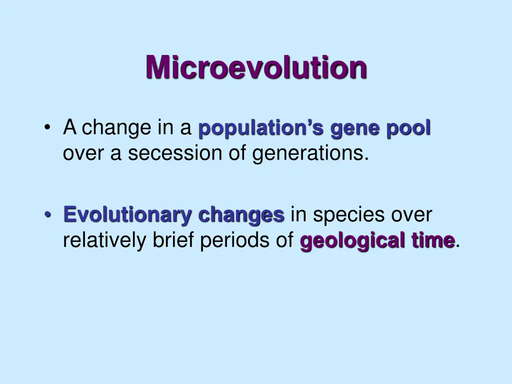 microevolution