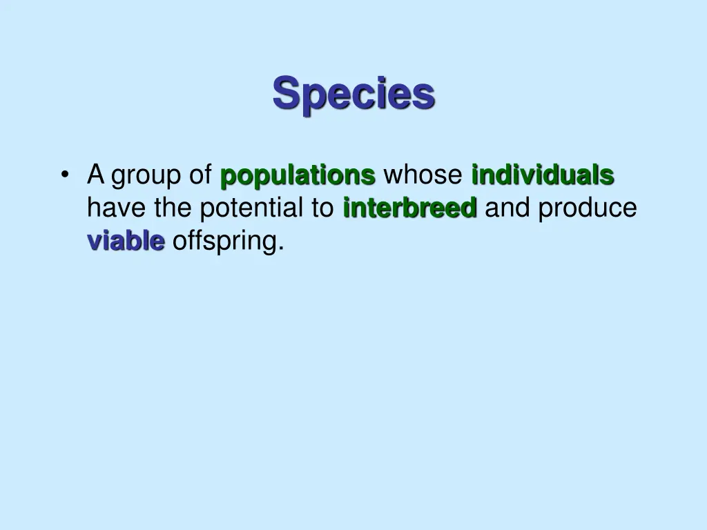 species