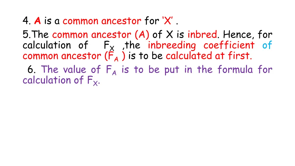 4 a is a common ancestor for x 5 the common