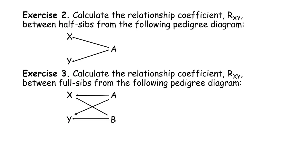 exercise 2 calculate the relationship coefficient