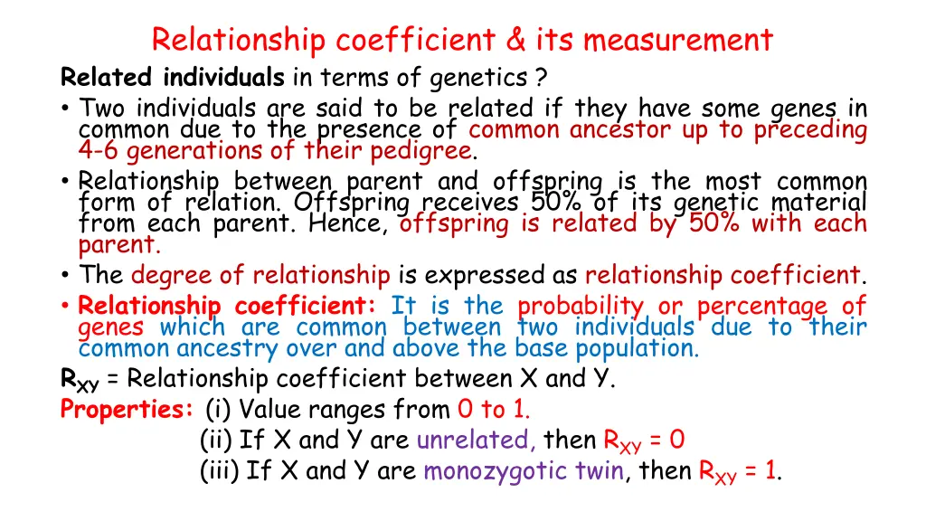 relationship coefficient its measurement related