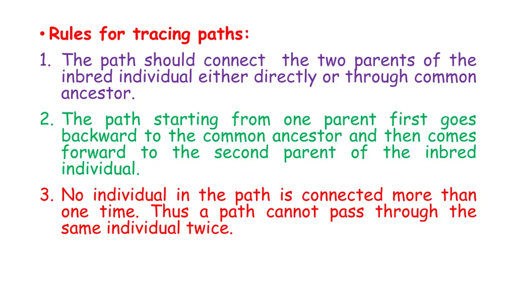 rules for tracing paths 1 the path should connect