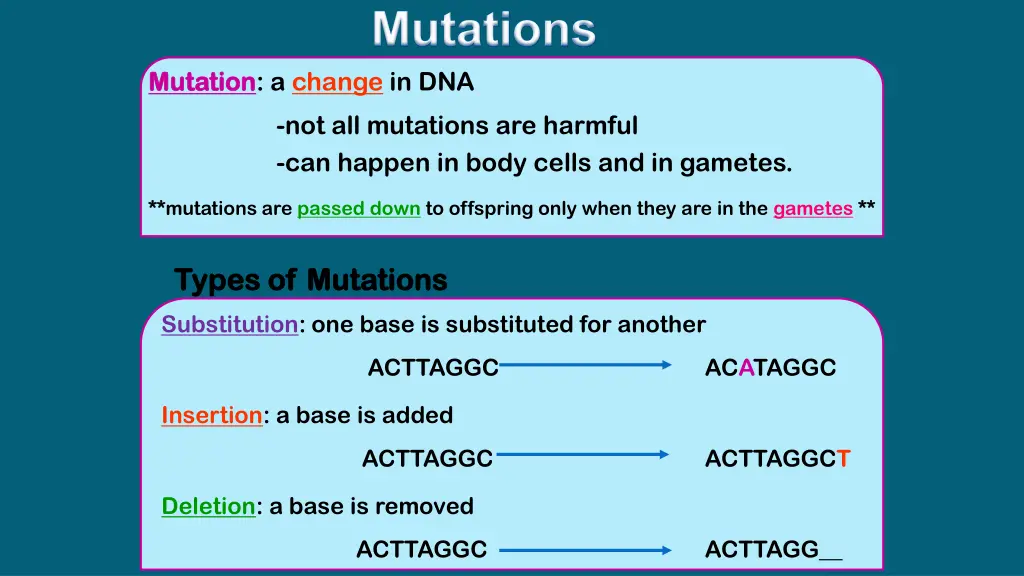 mutations