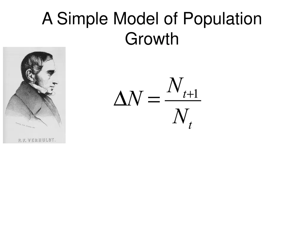 a simple model of population growth