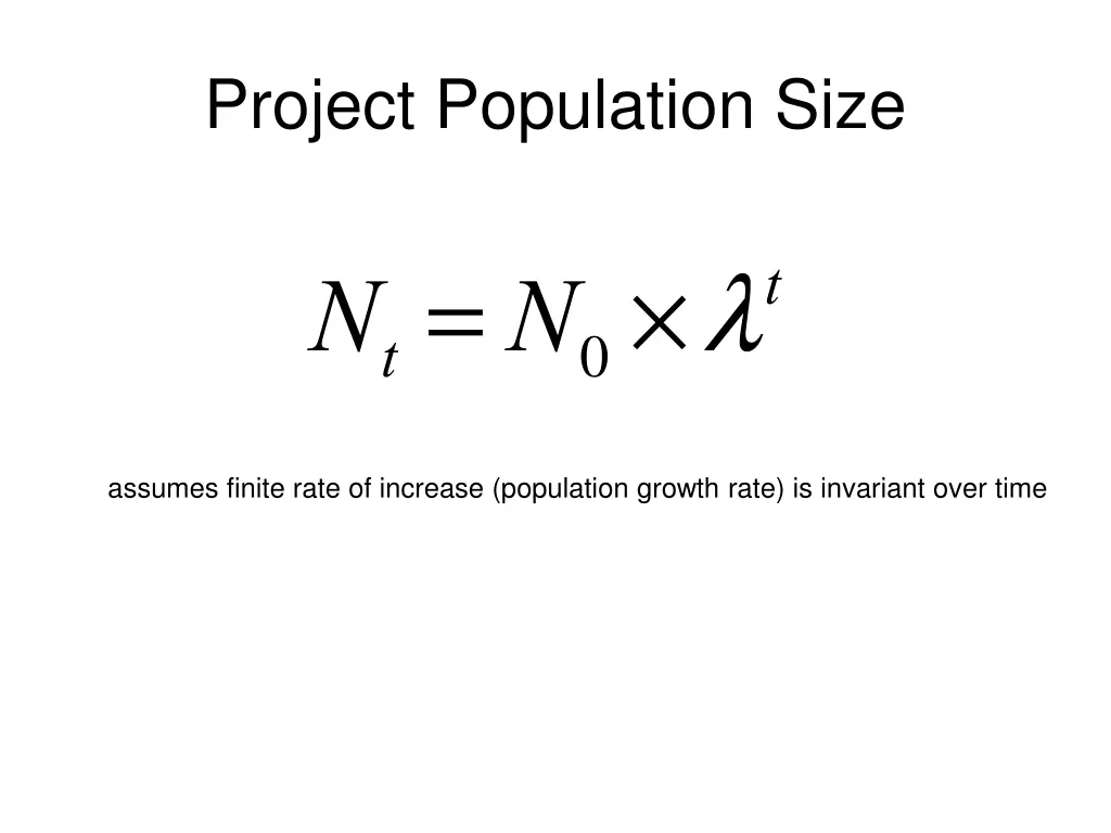 project population size