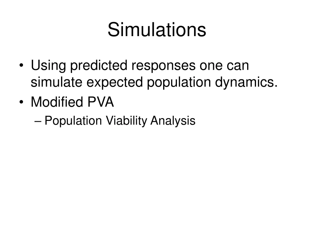 simulations