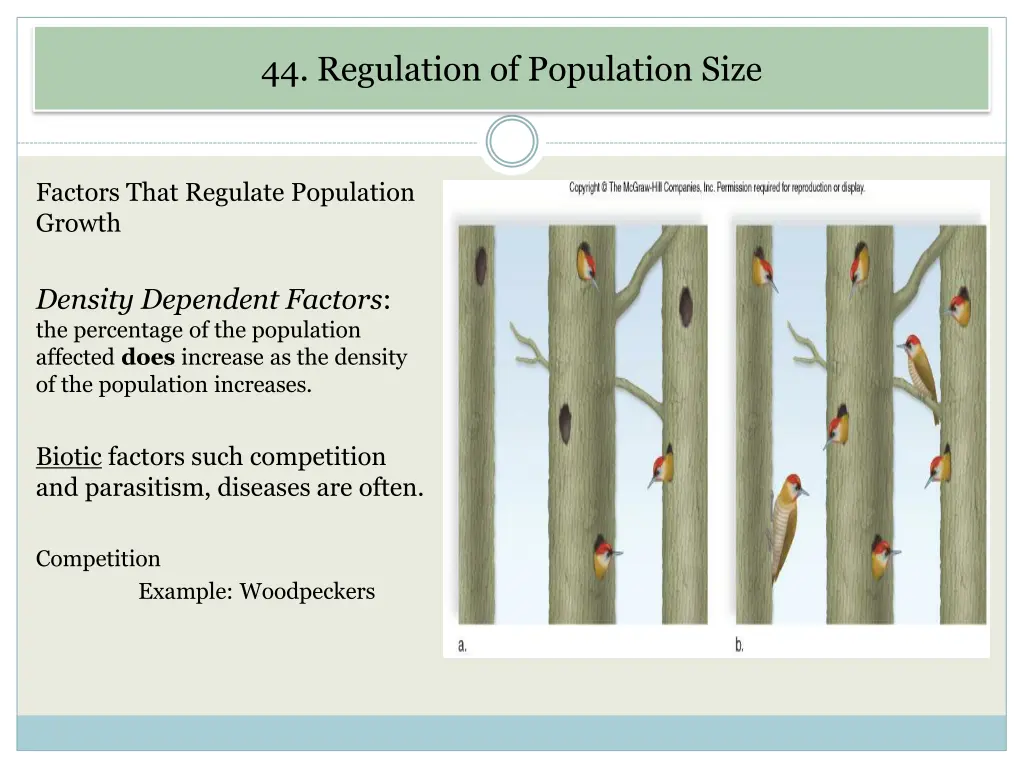 44 regulation of population size