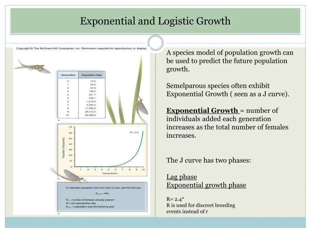 exponential and logistic growth