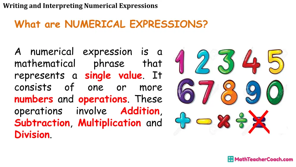 writing and interpreting numerical expressions 3