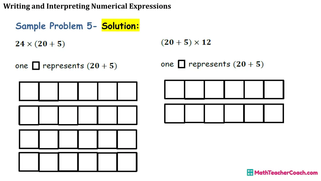 writing and interpreting numerical expressions 31