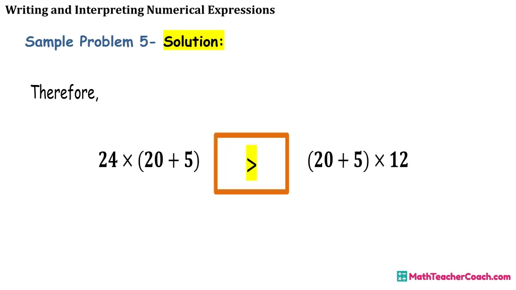 writing and interpreting numerical expressions 32