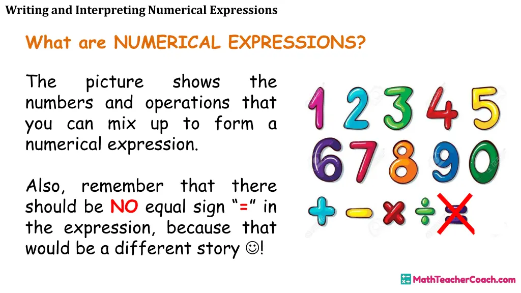 writing and interpreting numerical expressions 4