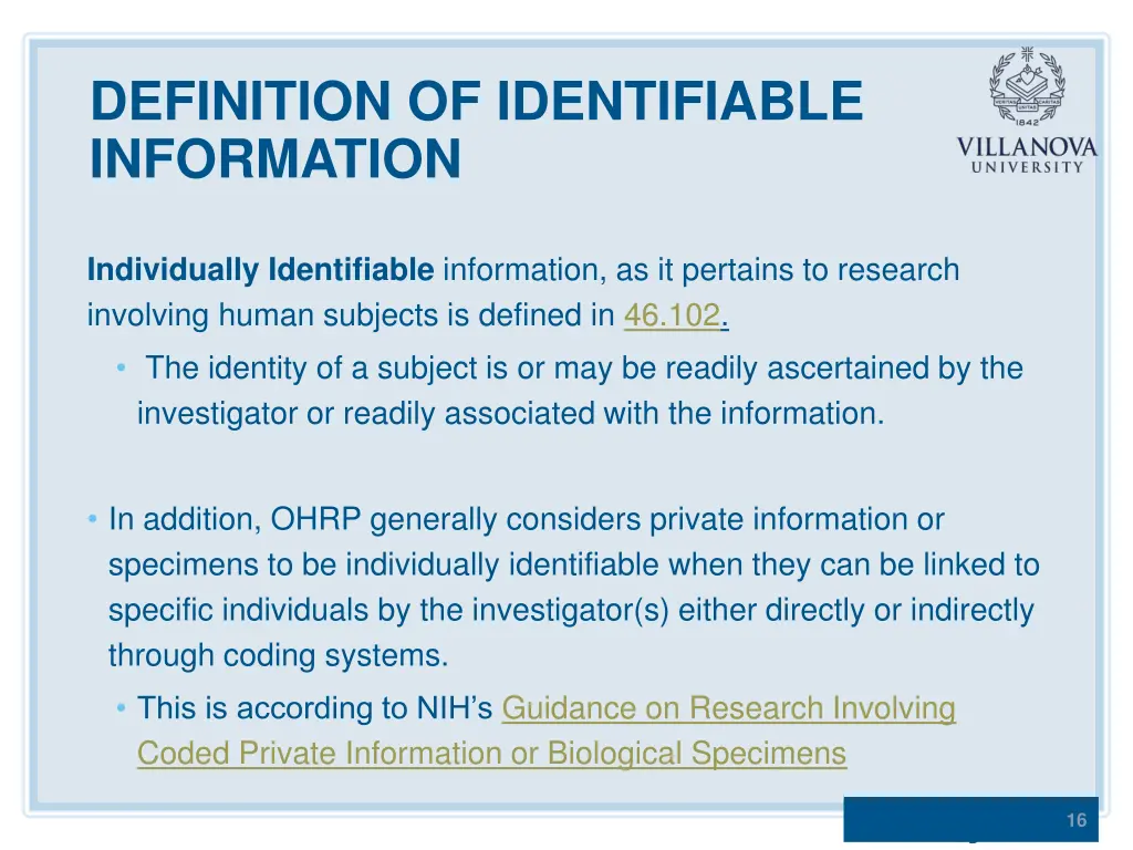 definition of identifiable information