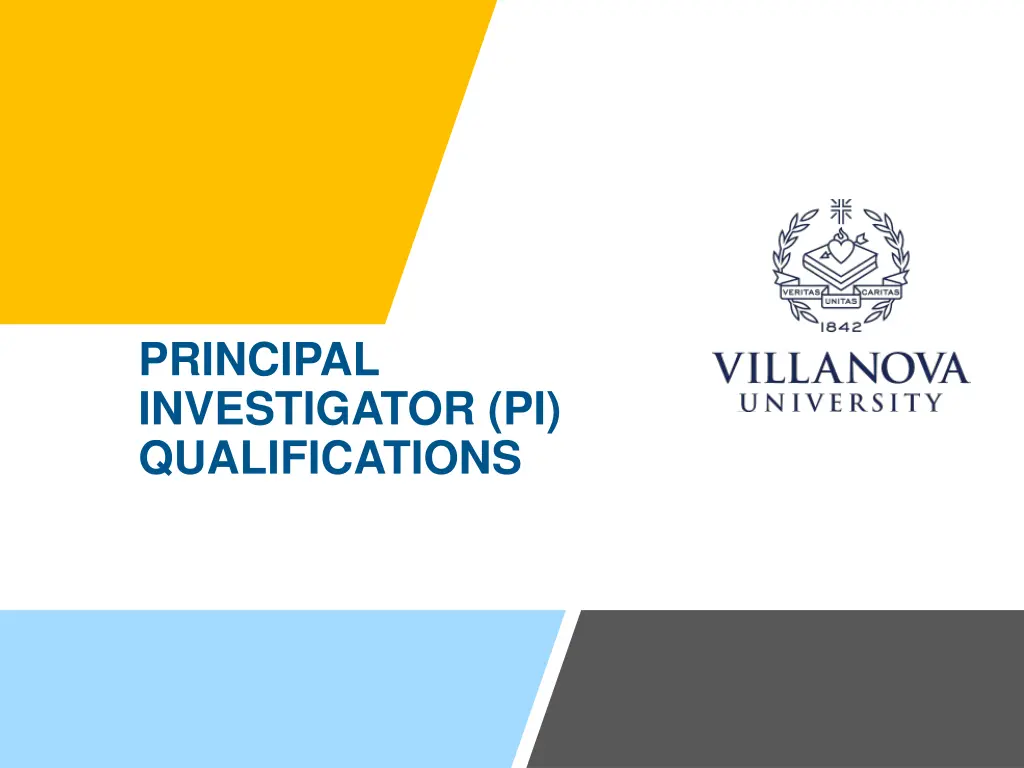 principal investigator pi qualifications