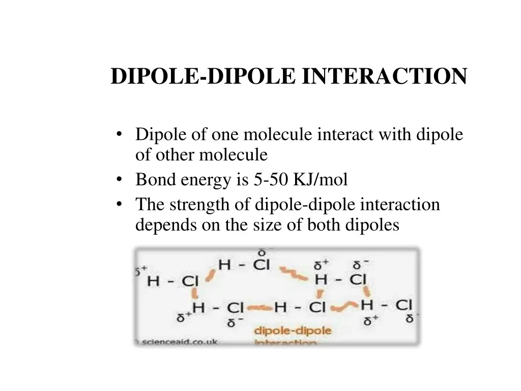 dipole dipole interaction