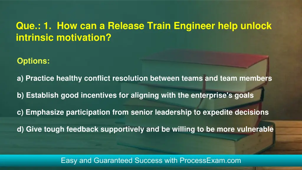 que 1 how can a release train engineer help