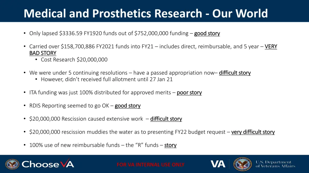 medical and prosthetics research our world