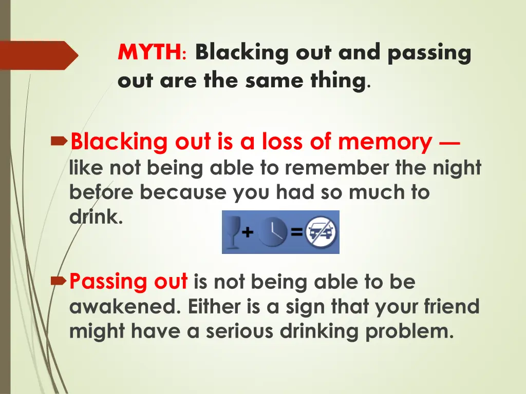 myth blacking out and passing out are the same